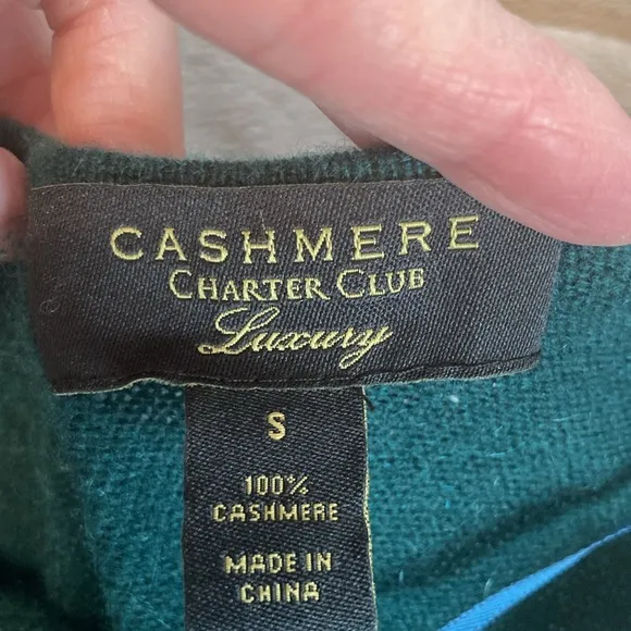 🆕 100% Cashmere Charter Club Luxury 2 way sweater