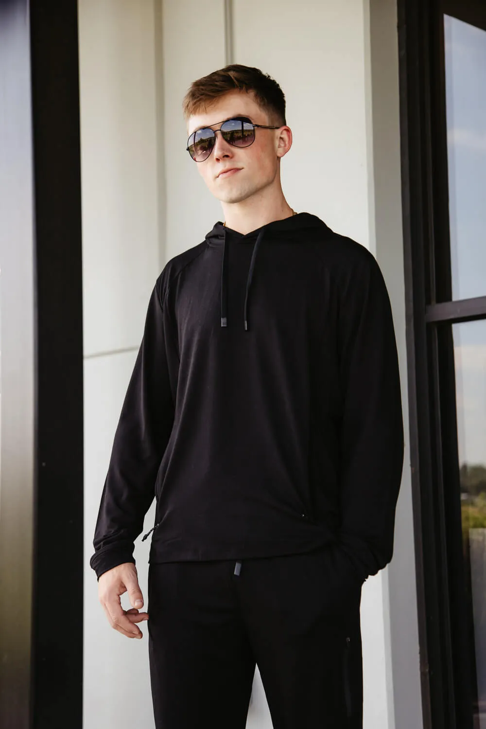 1897 Active Every Day Performance Hoodie for Men in Black | MJ850-BLACK
