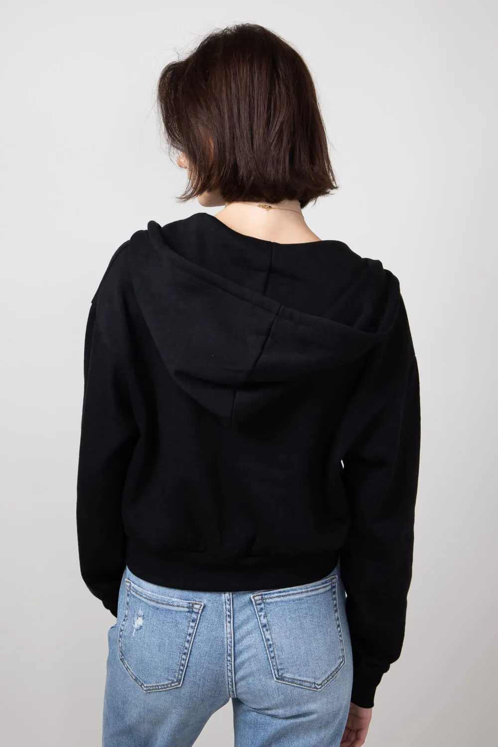 1897 Active Full Zip Fleece Hoodie for Women in Black | JK354-BLACK