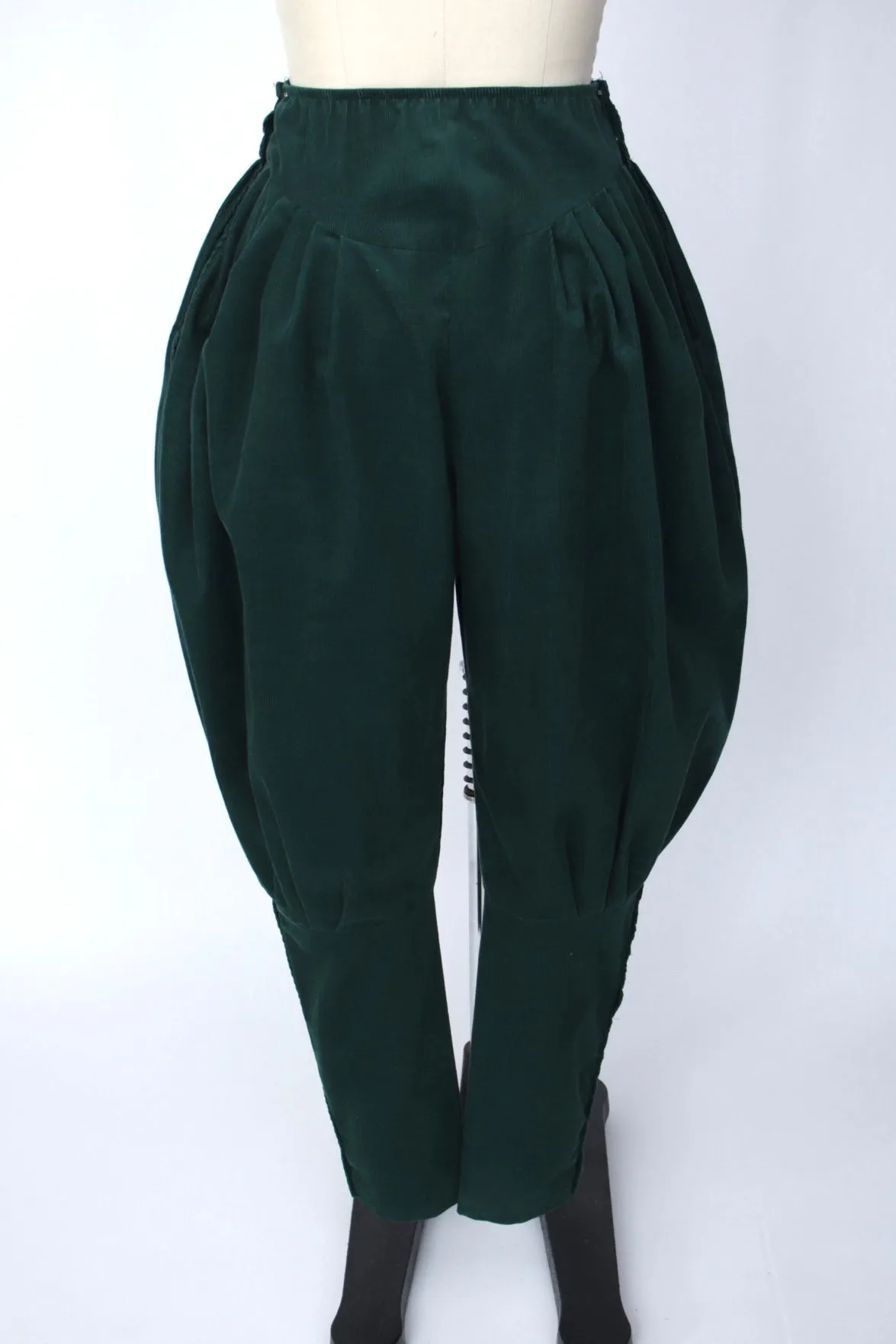 1980s Norma Kamali Corduroy Balloon Pants