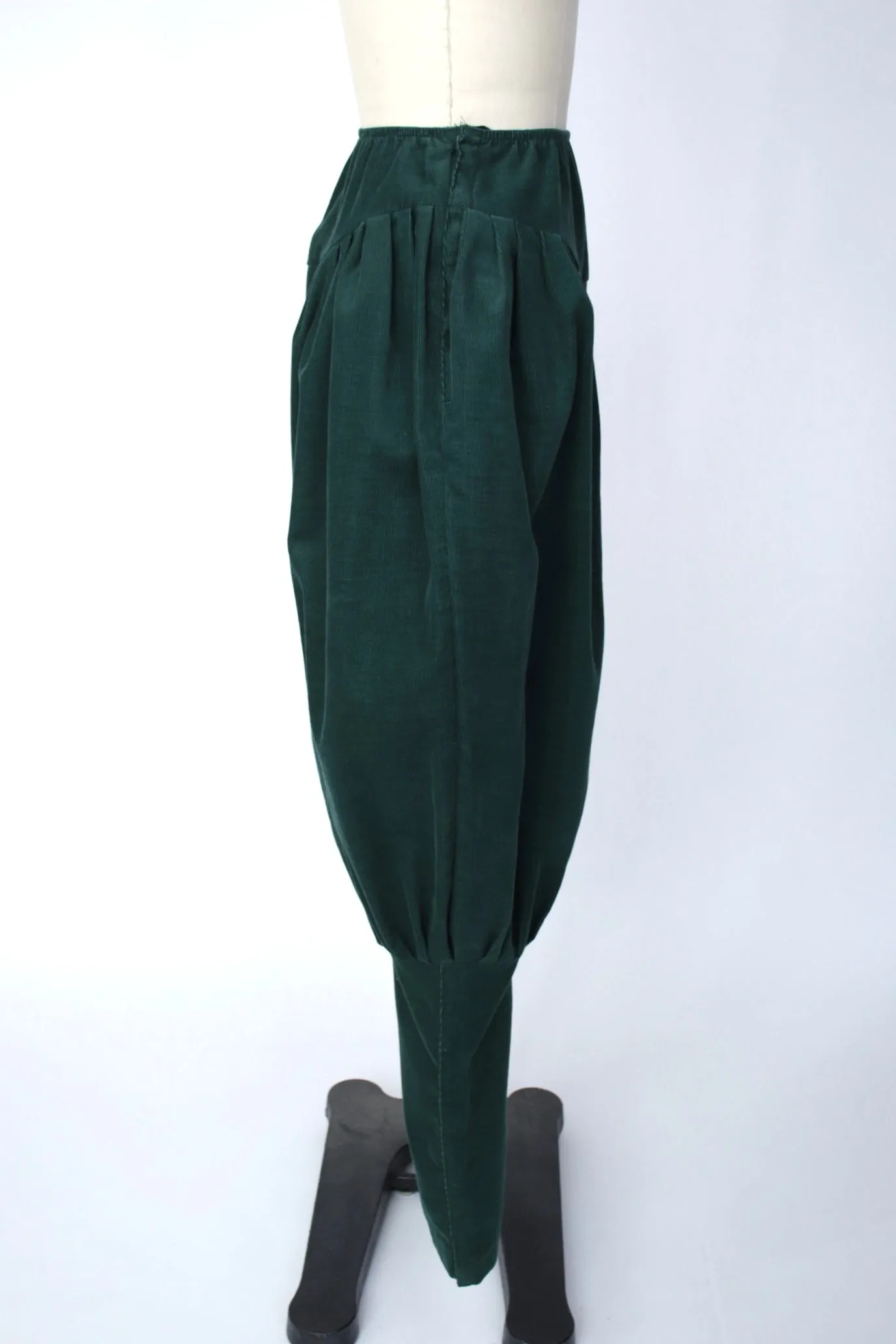 1980s Norma Kamali Corduroy Balloon Pants