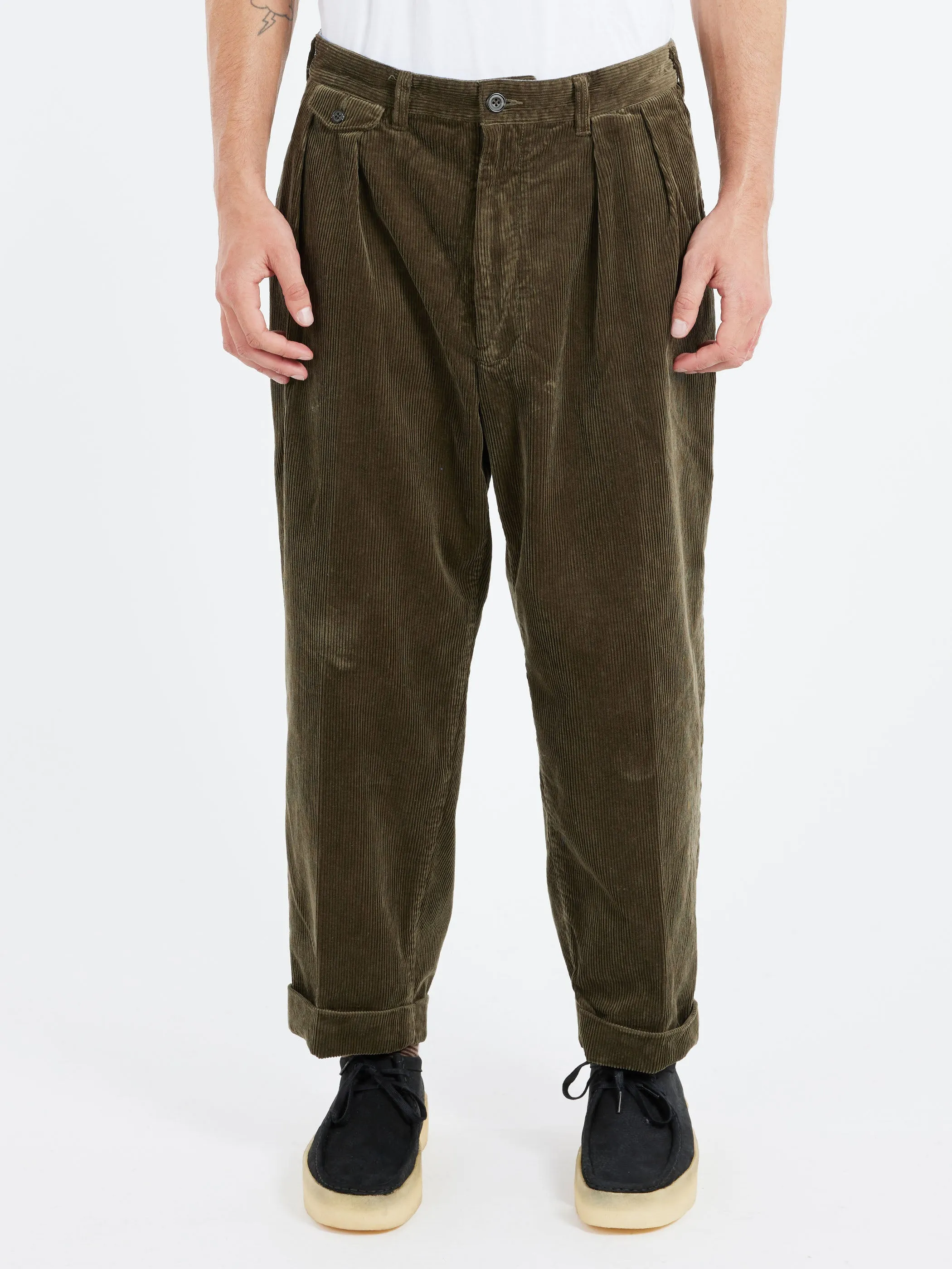 2 Pleat Corduroy Pants