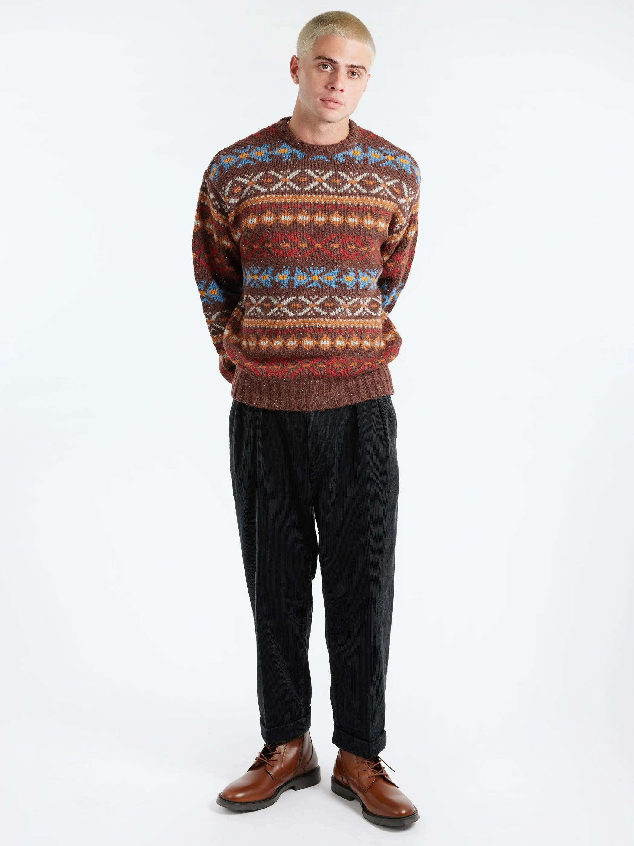 2 Pleat Corduroy Pants