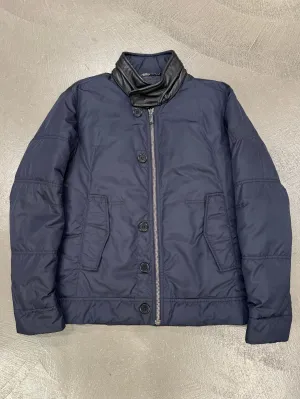 2000s Dirk Bikkembergs blue puffer jacket