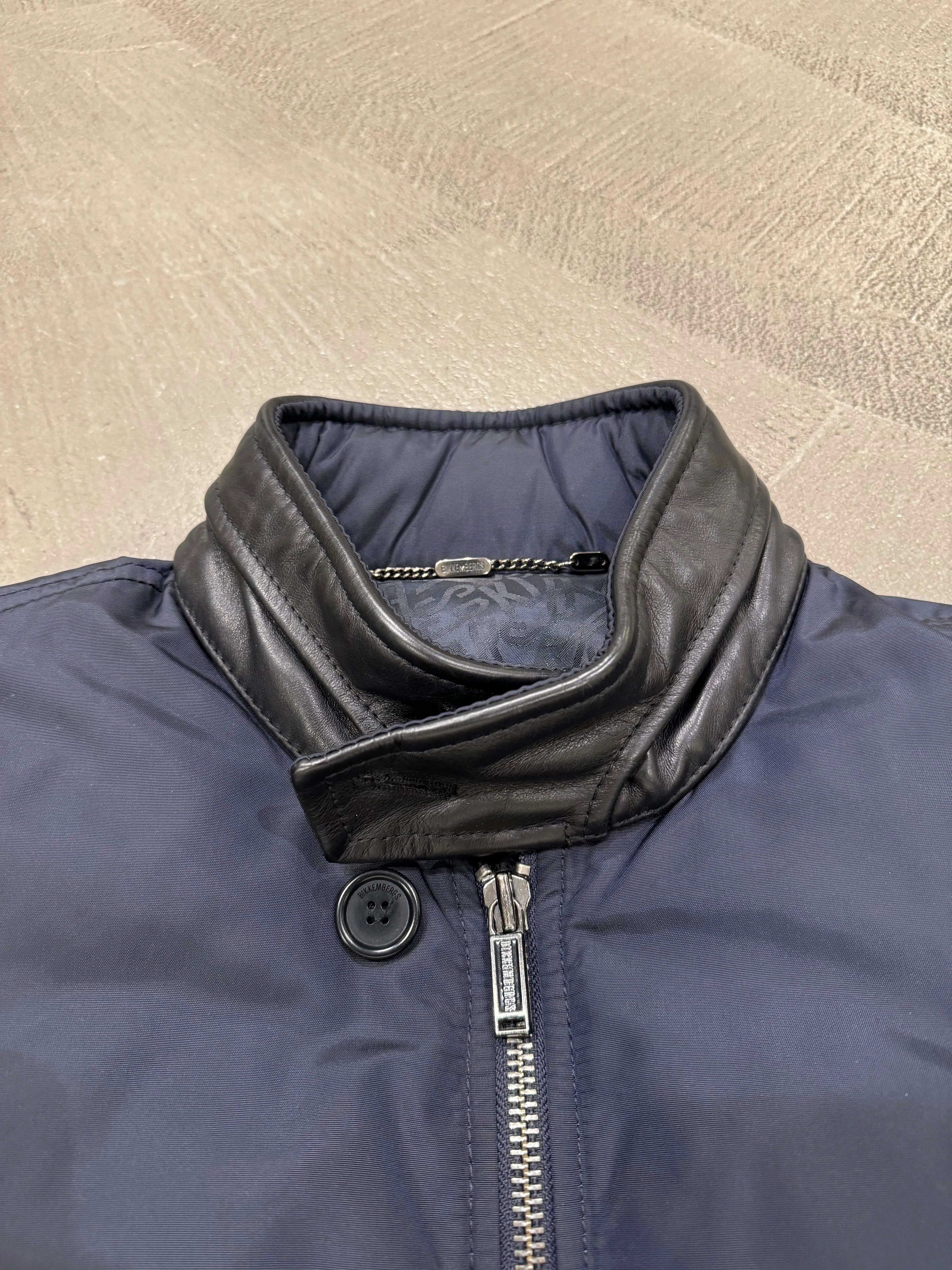 2000s Dirk Bikkembergs blue puffer jacket
