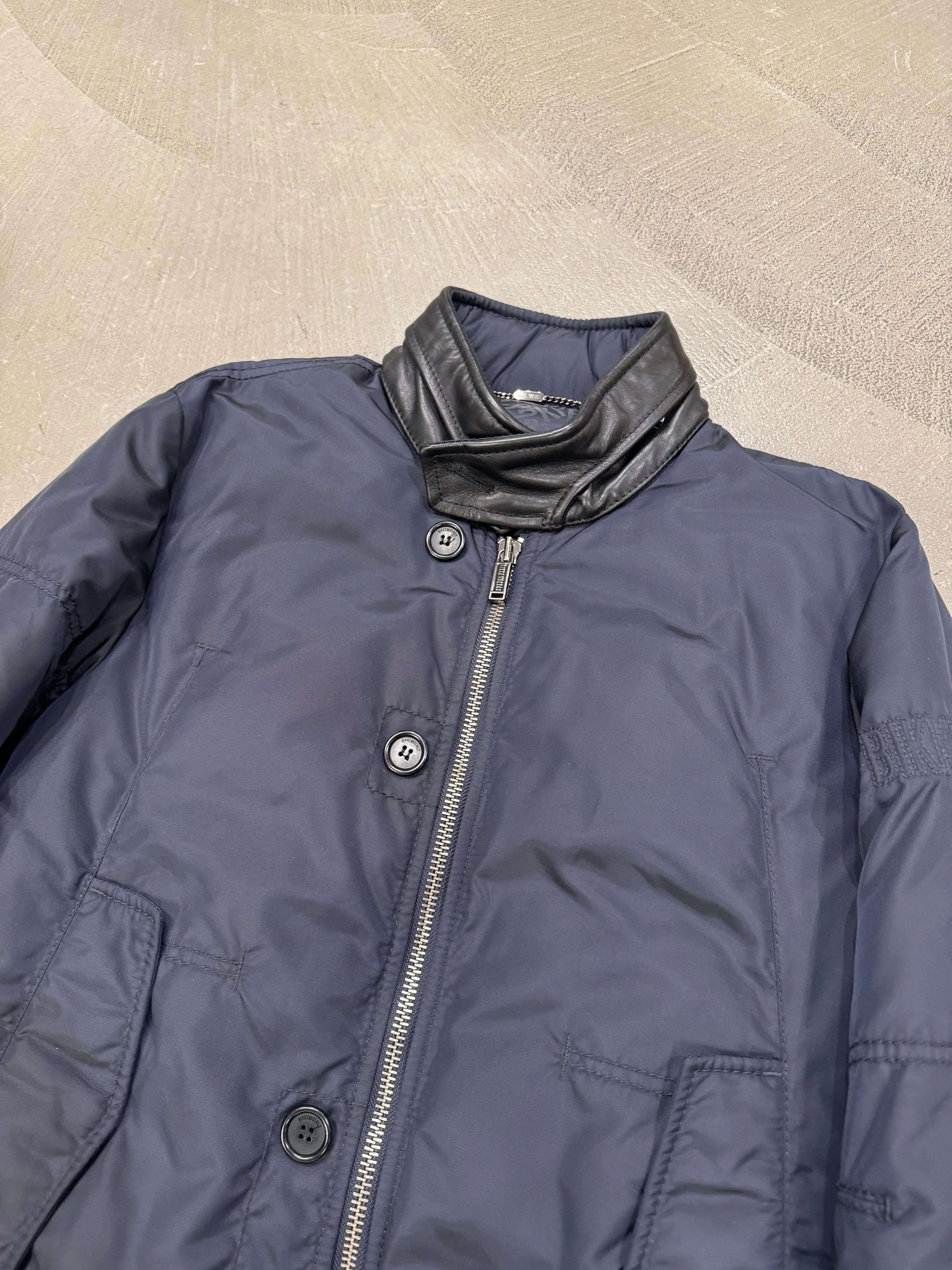 2000s Dirk Bikkembergs blue puffer jacket