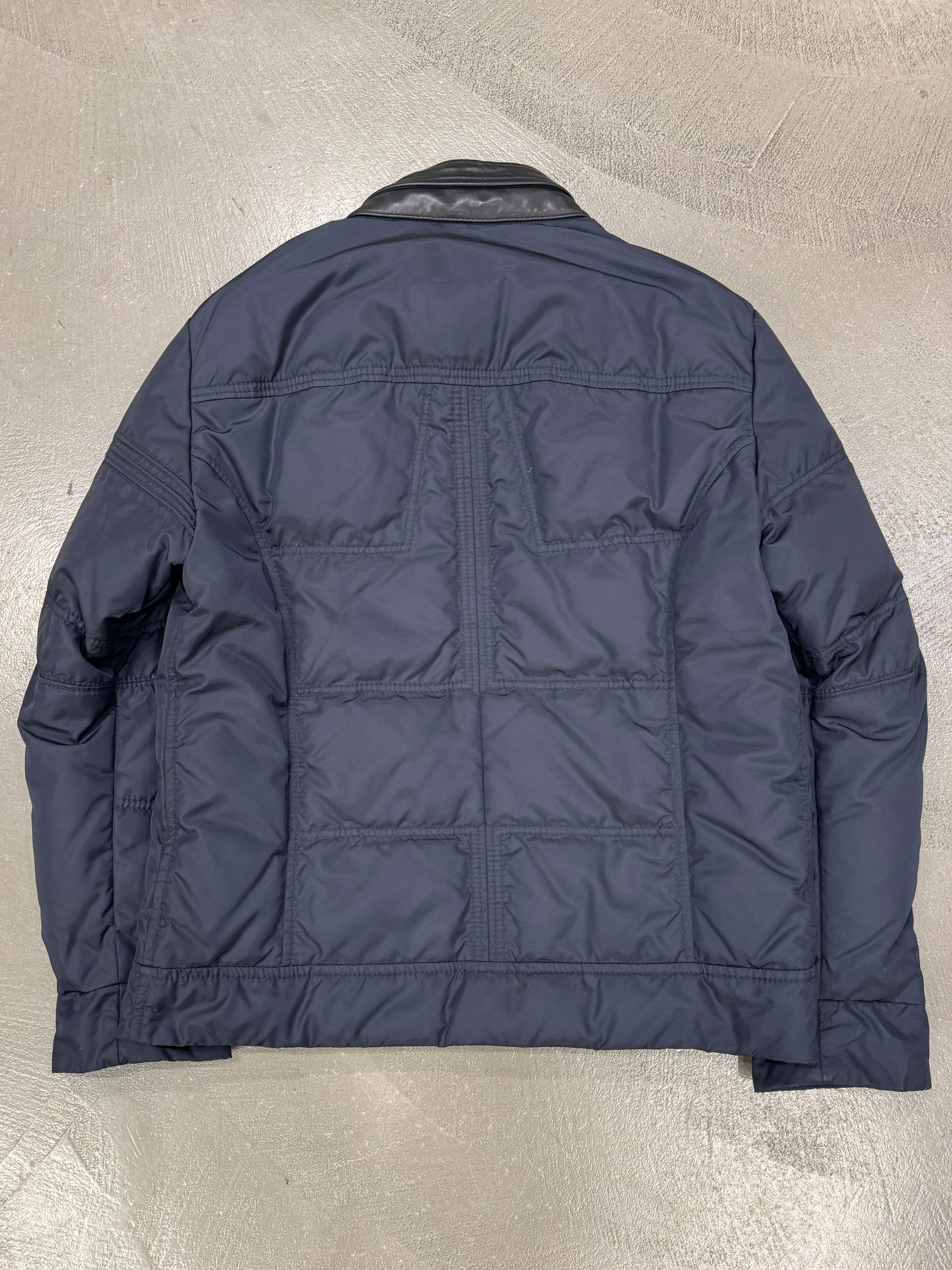 2000s Dirk Bikkembergs blue puffer jacket