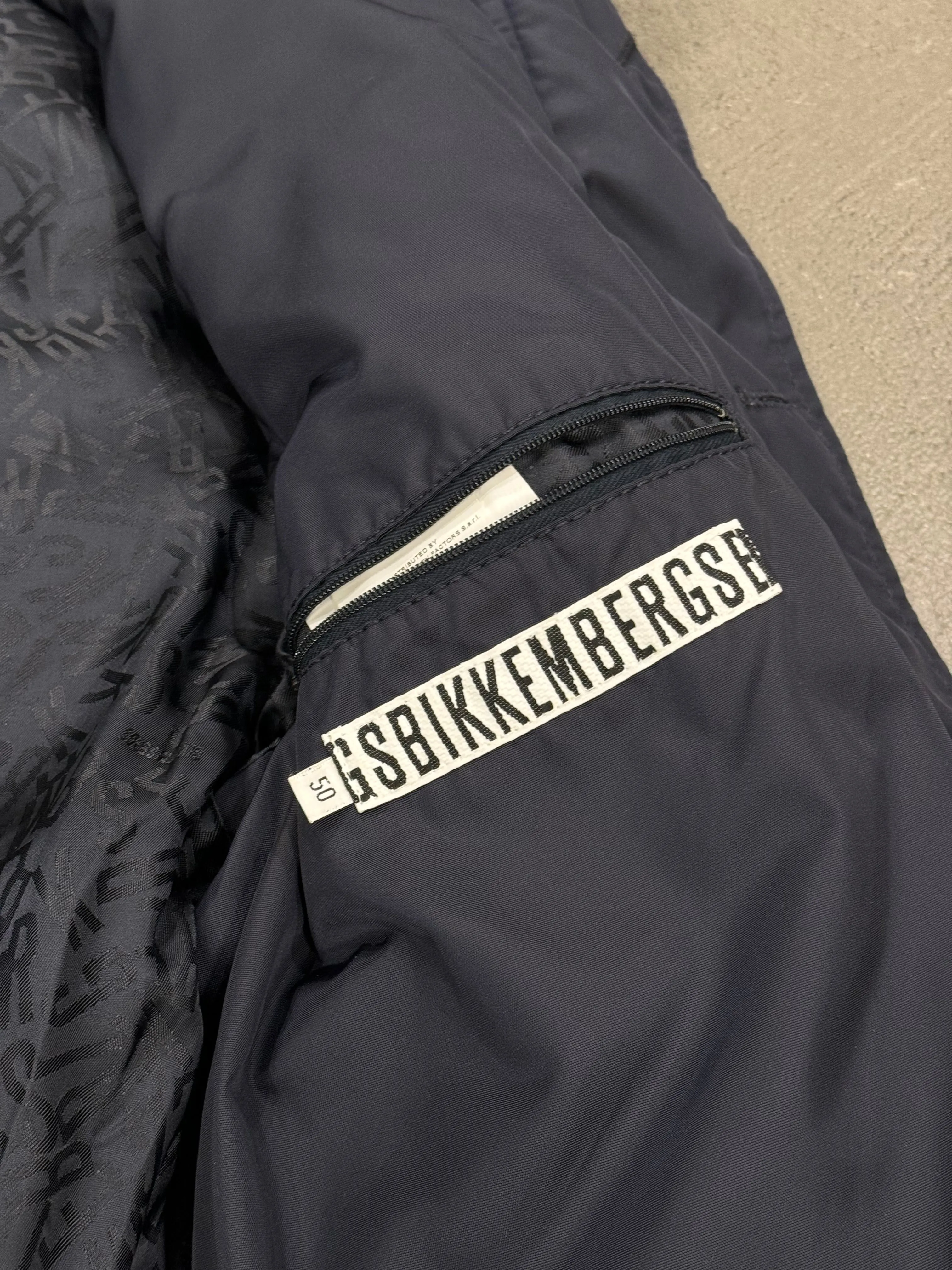 2000s Dirk Bikkembergs blue puffer jacket