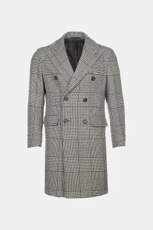 $2,195 ELEVENTY -Double Breasted CASHMERE / WOOL Peak Lapel Coat- 40 (50EU)
