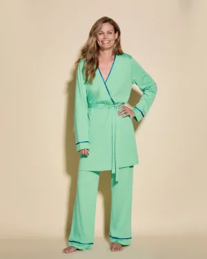 3 Piece Pajama Set With Robe