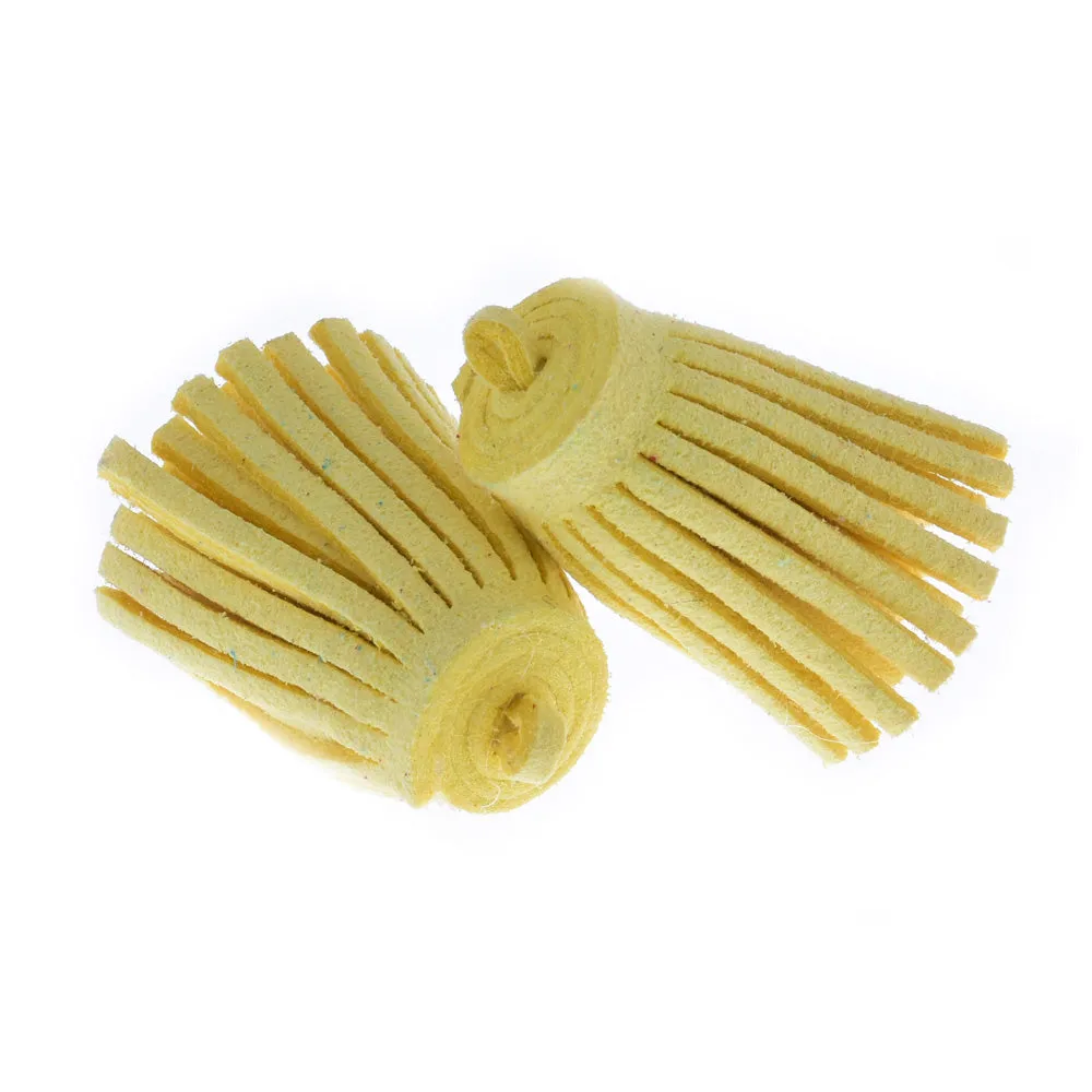 3CM Fiber Tassel Artificial Leather Tassel Fringe Tassels cute fat tassel DIY jewelry Accessories Pendent Charms Findings yellow 10pcs