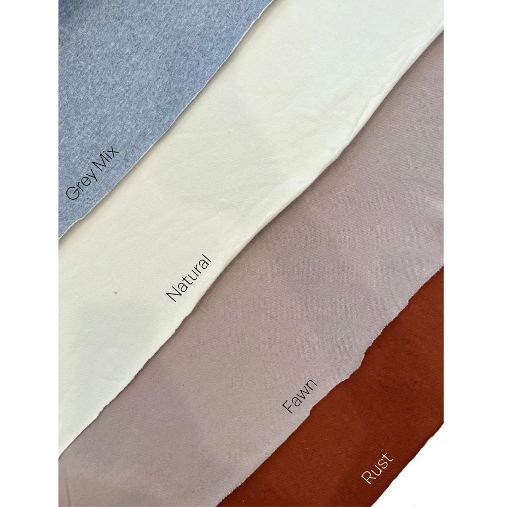 8.9 oz Organic Cotton Twill Face Fleece - Grey Mix