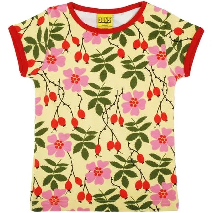 ADULT Short Sleeved Top Rosehips (Loungewear/ PJ top)