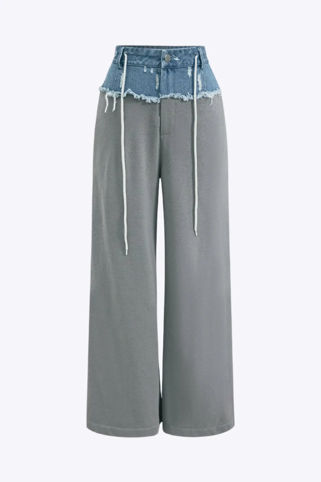 Aeliana - Unique Patchwork Design Woman's Denim Trousers