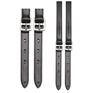 Aintree Stitched Stirrup Leather - Black