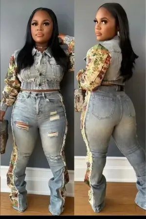 “Alice” Denim Set