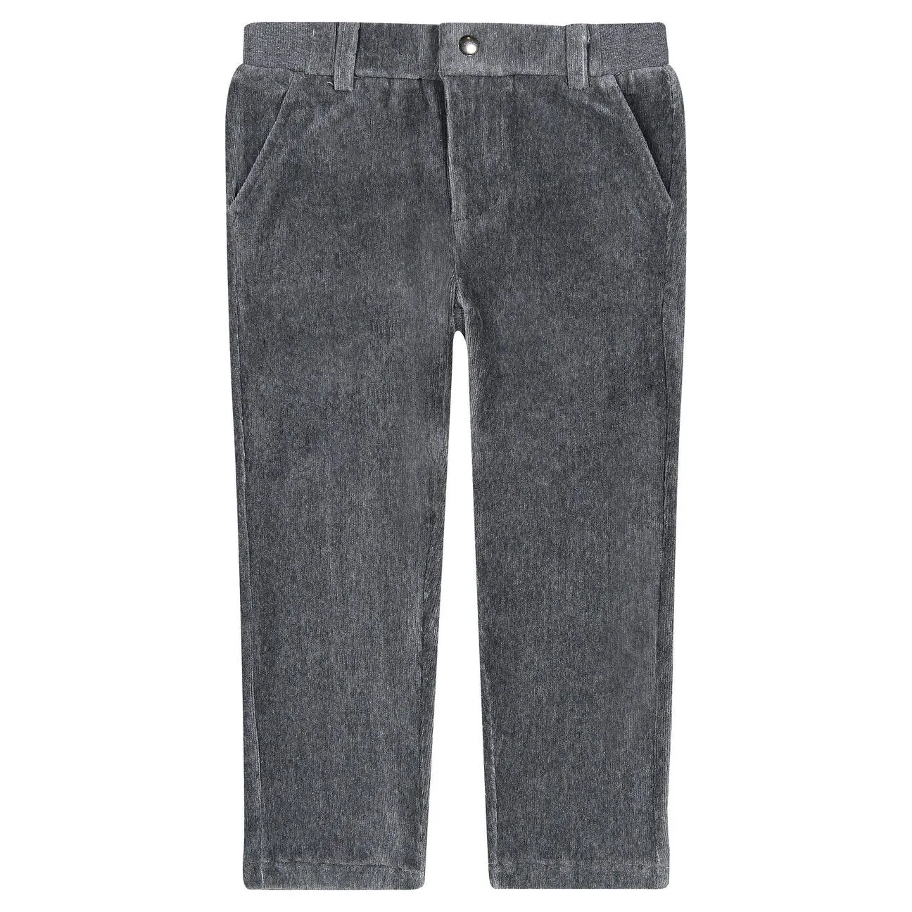 Andy & Evan Boys Grey Soft Corduroy Pants