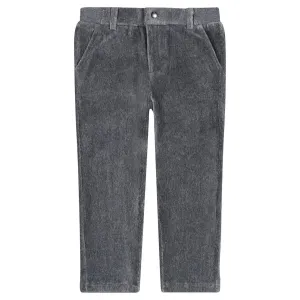 Andy & Evan Boys Grey Soft Corduroy Pants