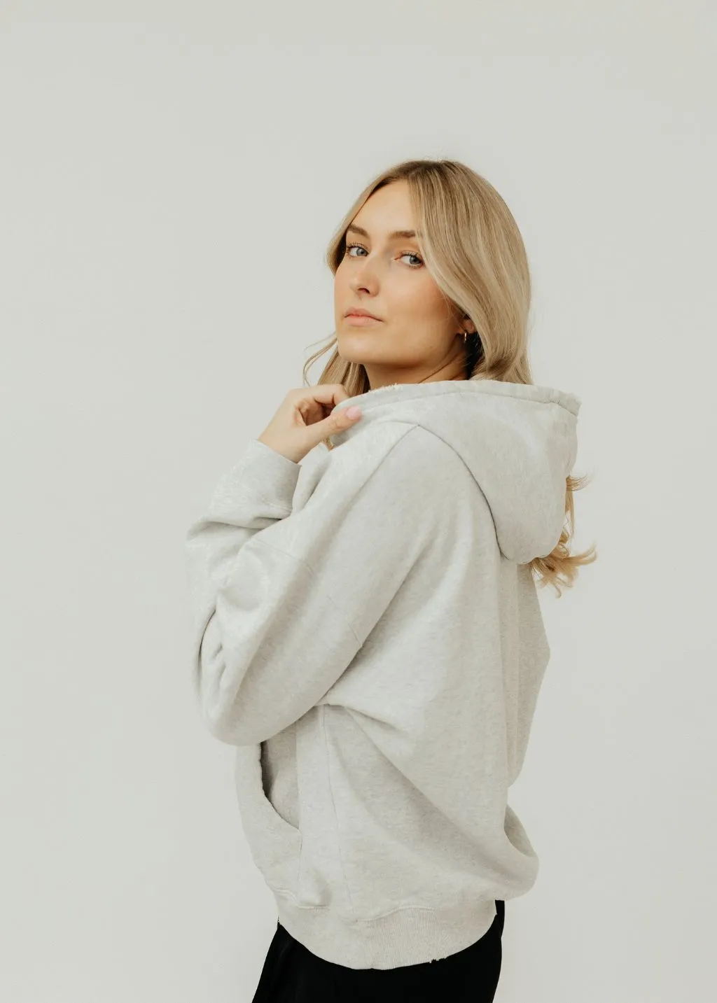 Anine Bing Harvey Sweatshirt in Heather Grey