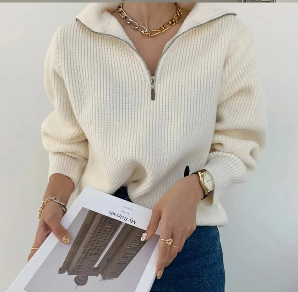 ANN – Cashmere Zip Sweater