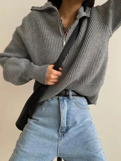 ANN – Cashmere Zip Sweater