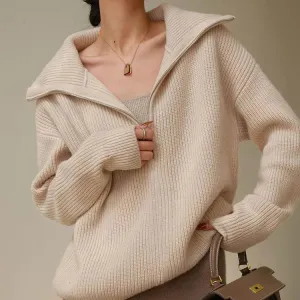 ANN – Cashmere Zip Sweater