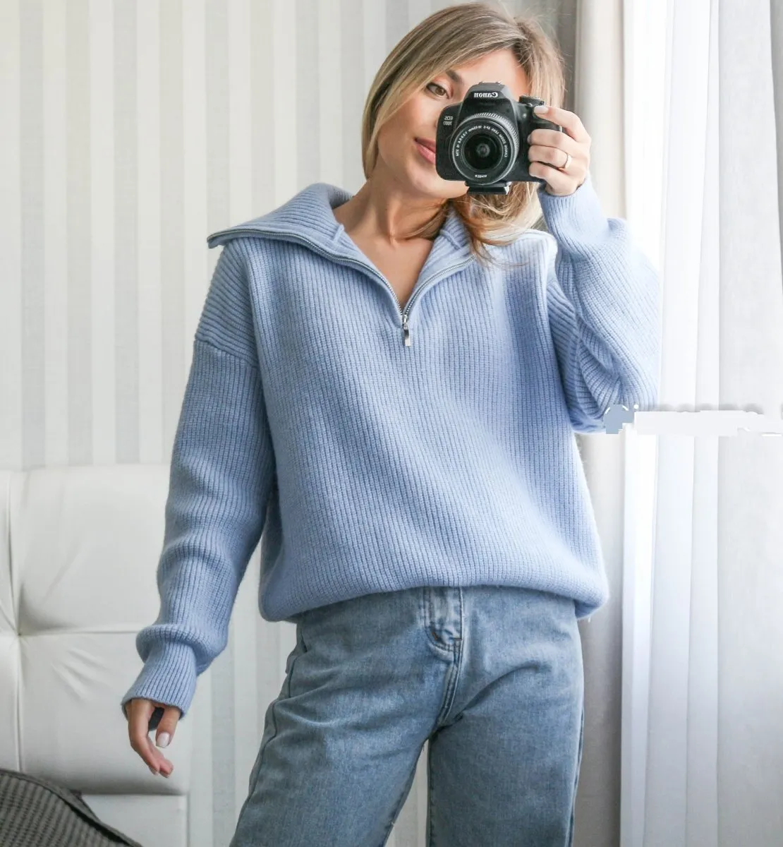 ANN – Cashmere Zip Sweater