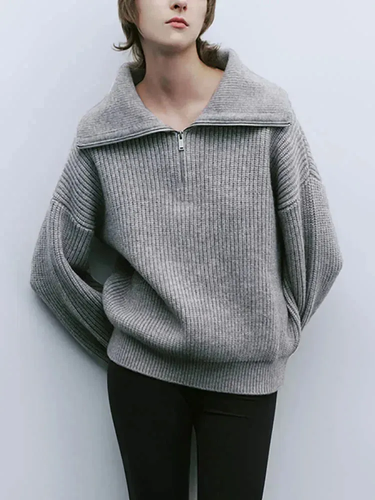 ANN – Cashmere Zip Sweater