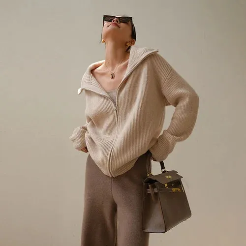 ANN – Cashmere Zip Sweater