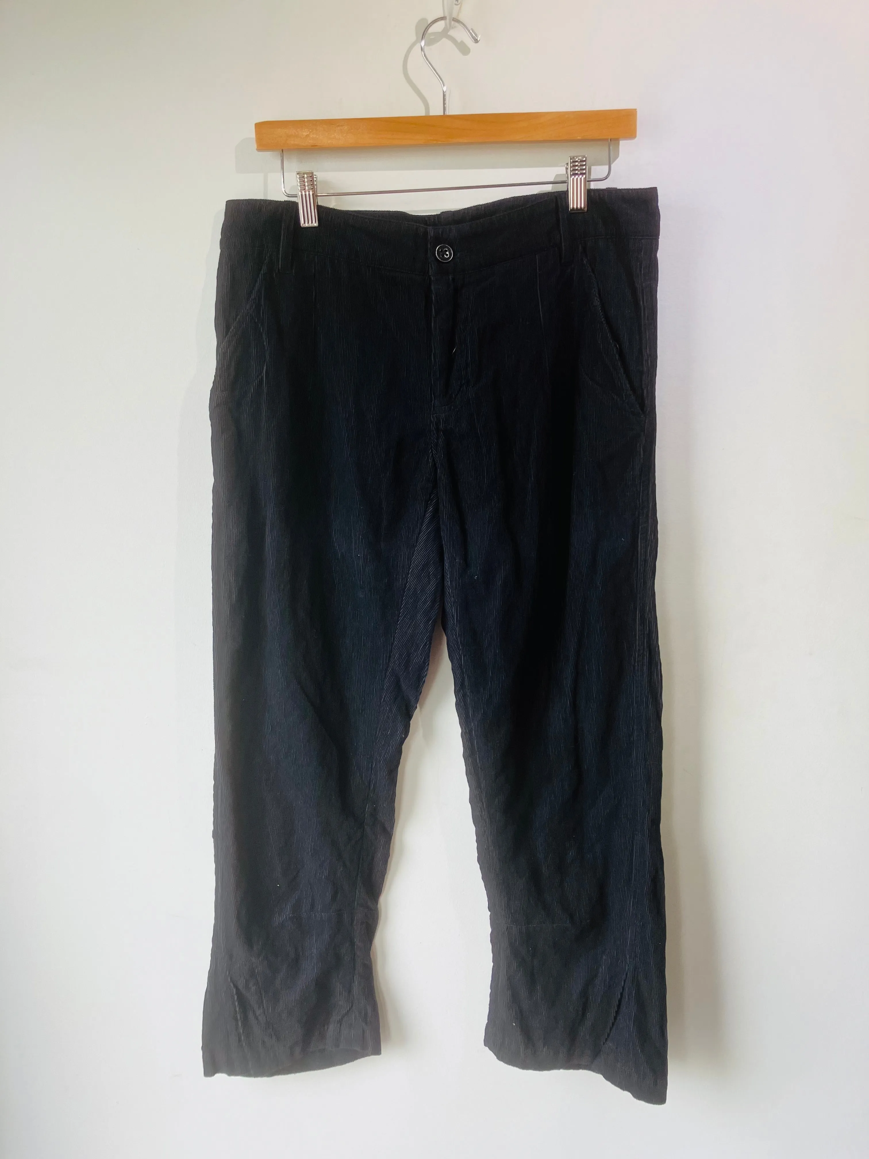 Ann Demeulemeester Black Corduroy Pants