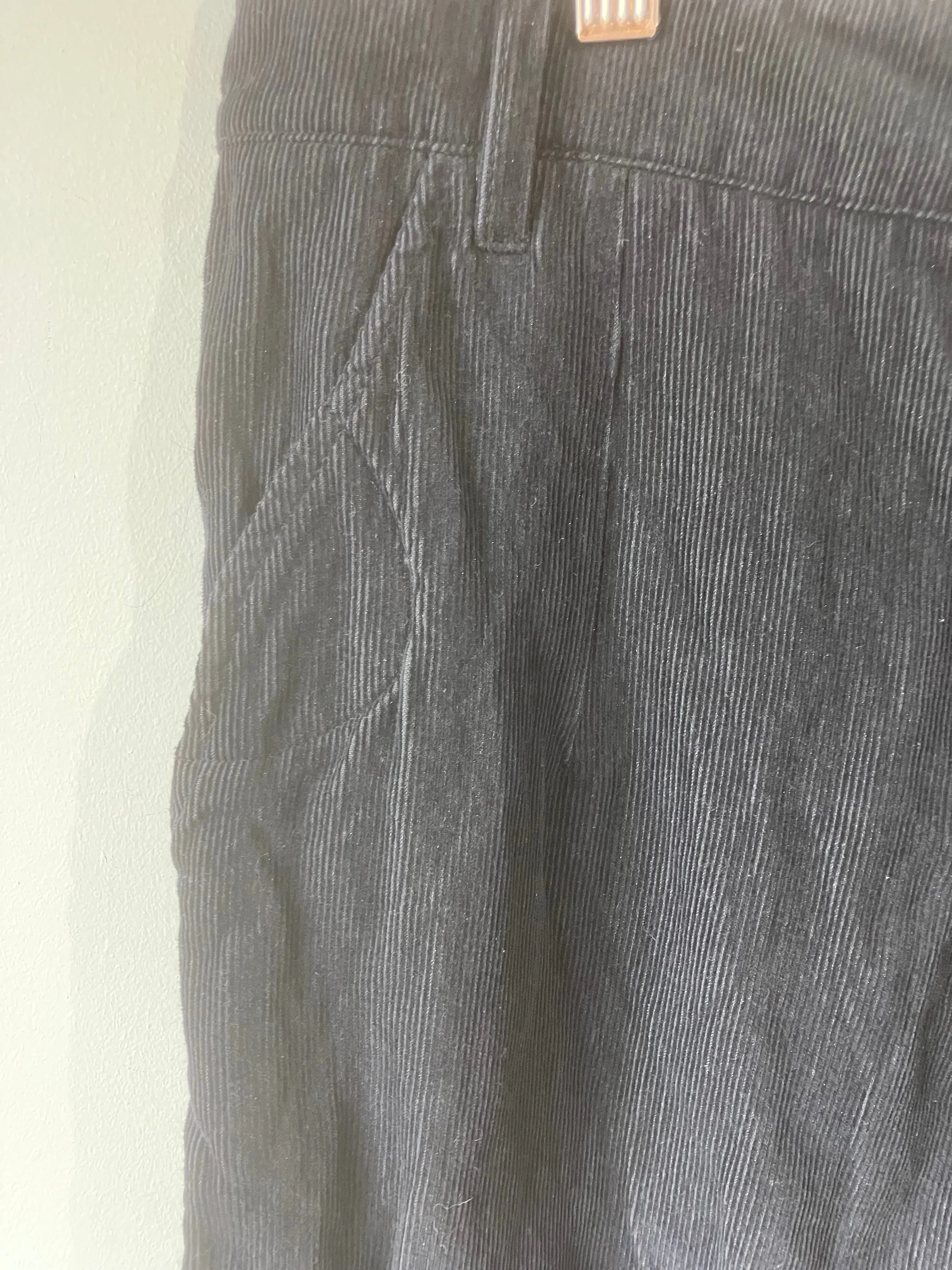 Ann Demeulemeester Black Corduroy Pants