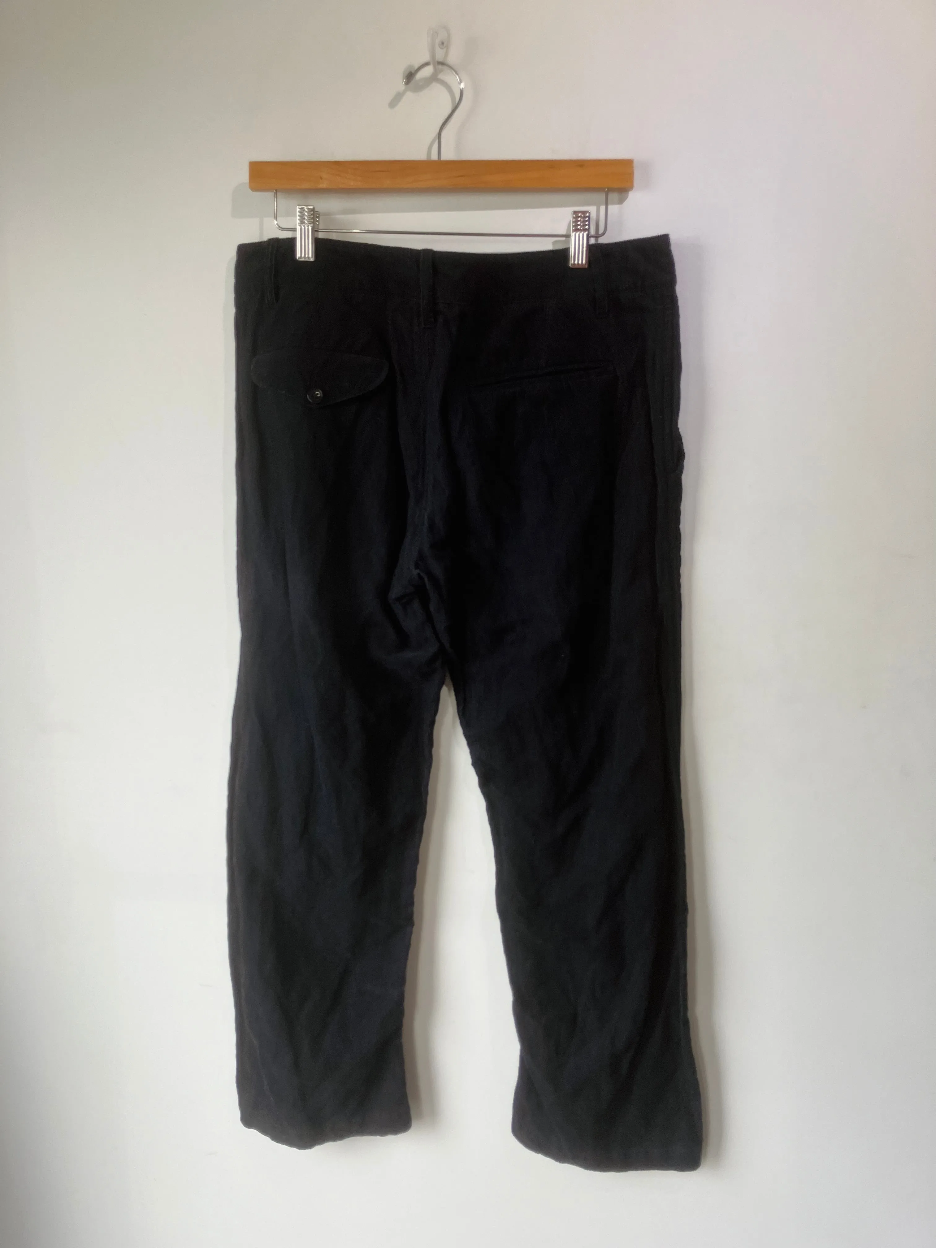Ann Demeulemeester Black Corduroy Pants
