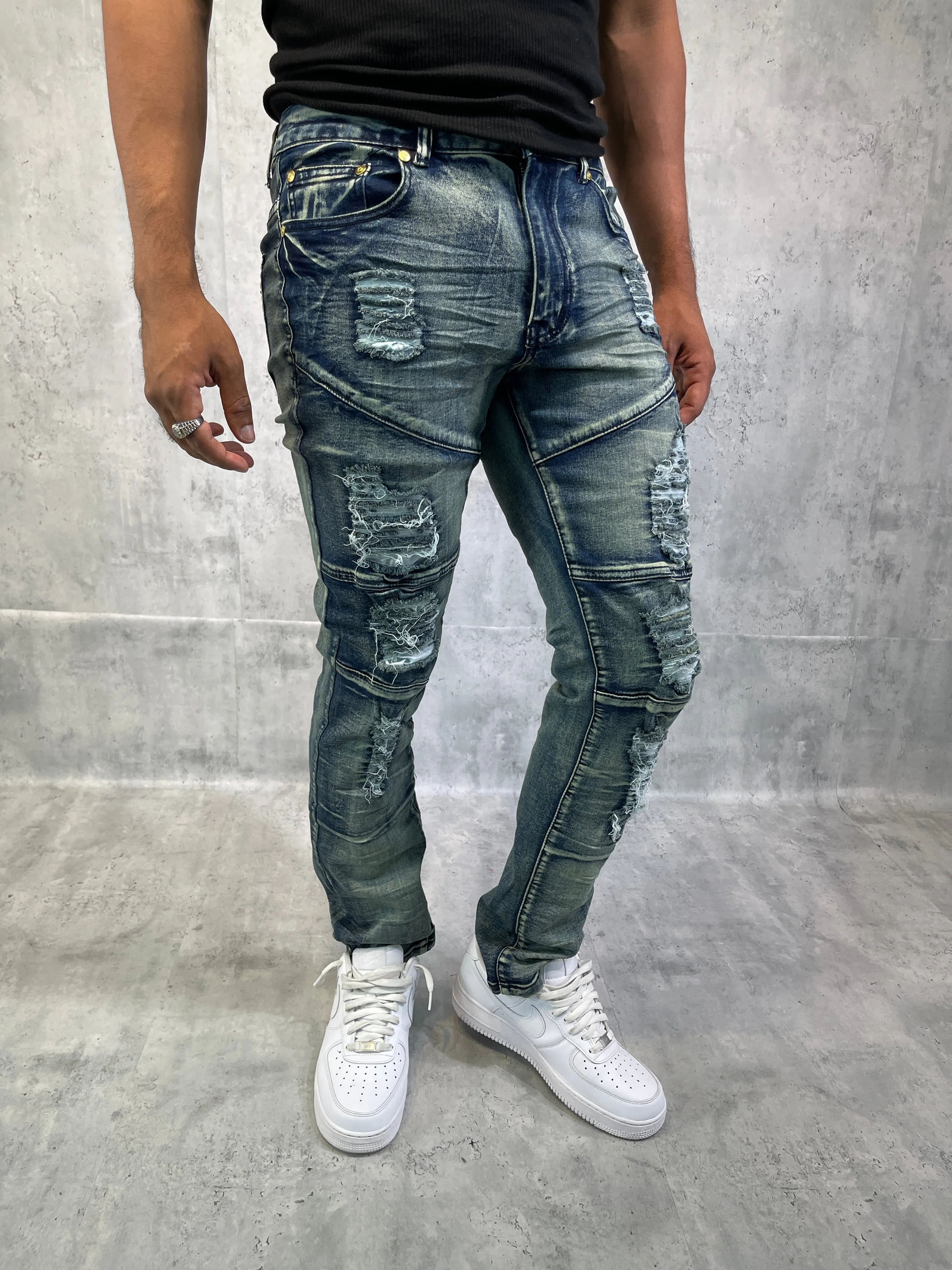 ARG-8501-Ripped Denim Pants