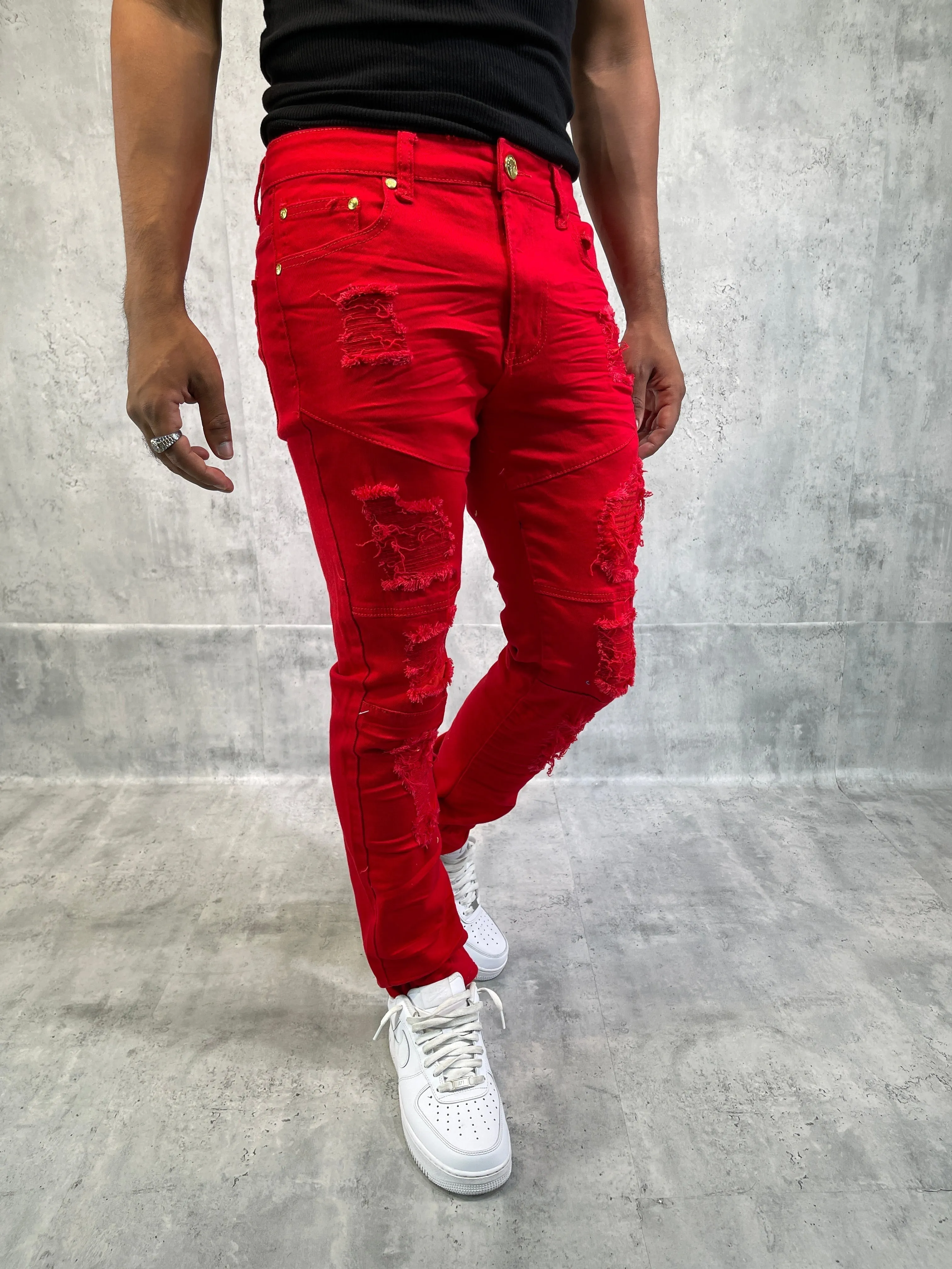 ARG-8501-Ripped Denim Pants