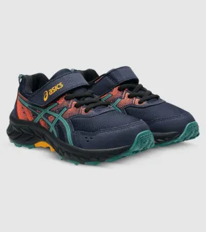 Asics Pre Venture 9 PS BOYS Trail Shoe Midnight/Rainy Lake