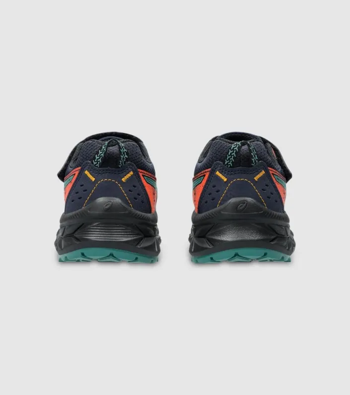 Asics Pre Venture 9 PS BOYS Trail Shoe Midnight/Rainy Lake