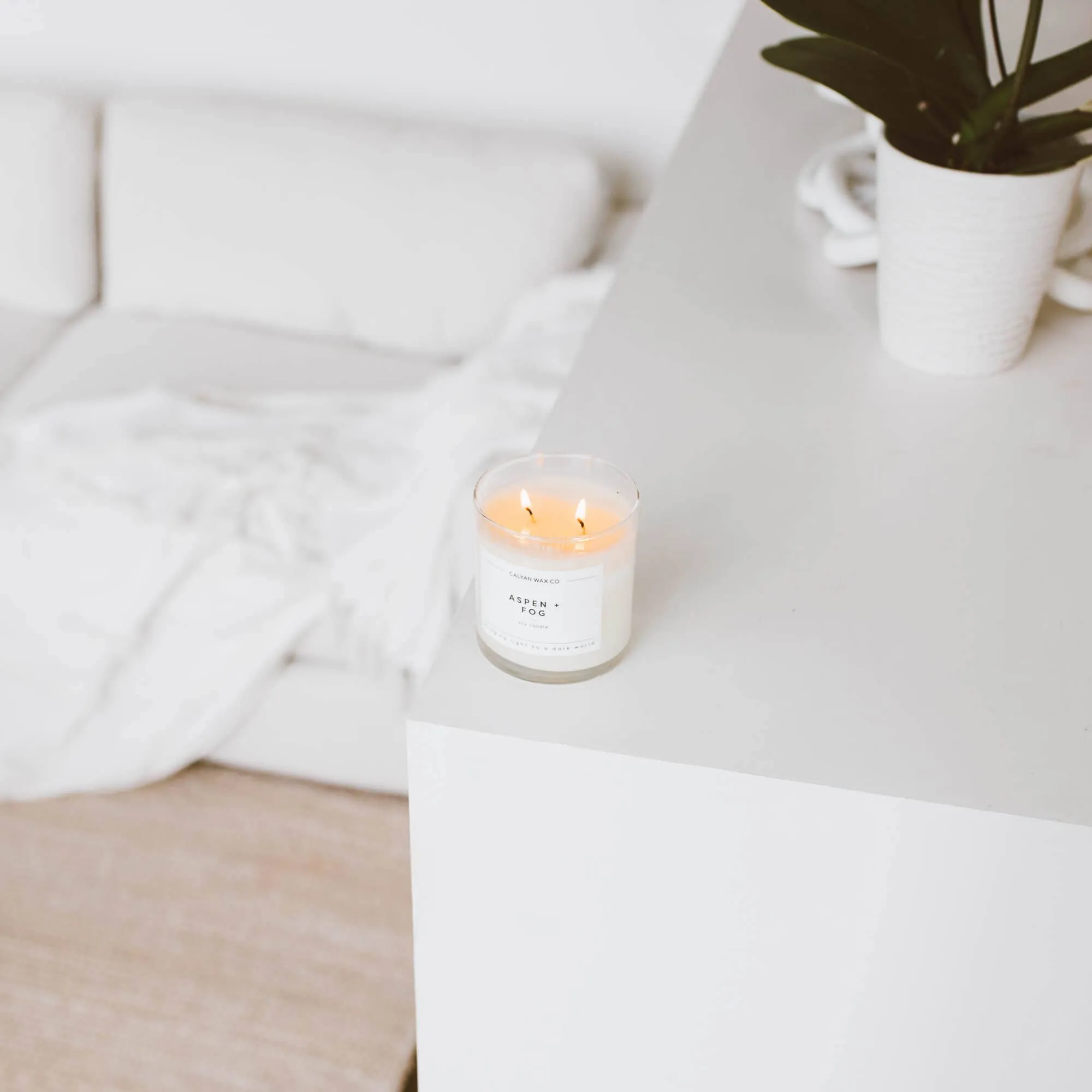 Aspen   Fog - Glass Tumbler Soy Candle