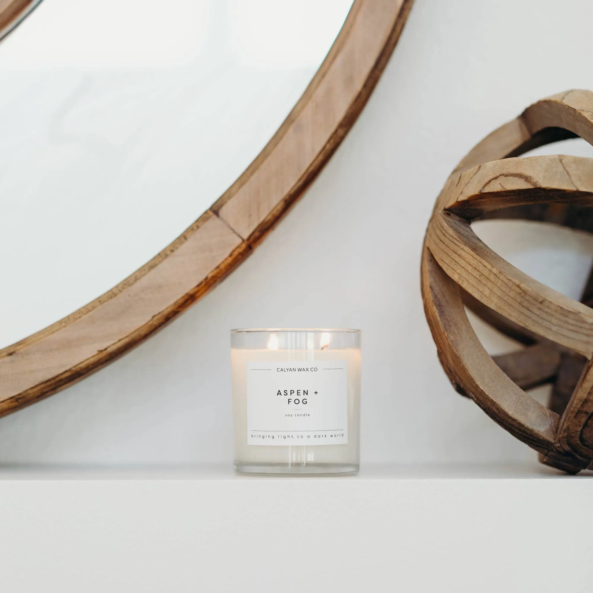 Aspen   Fog - Glass Tumbler Soy Candle