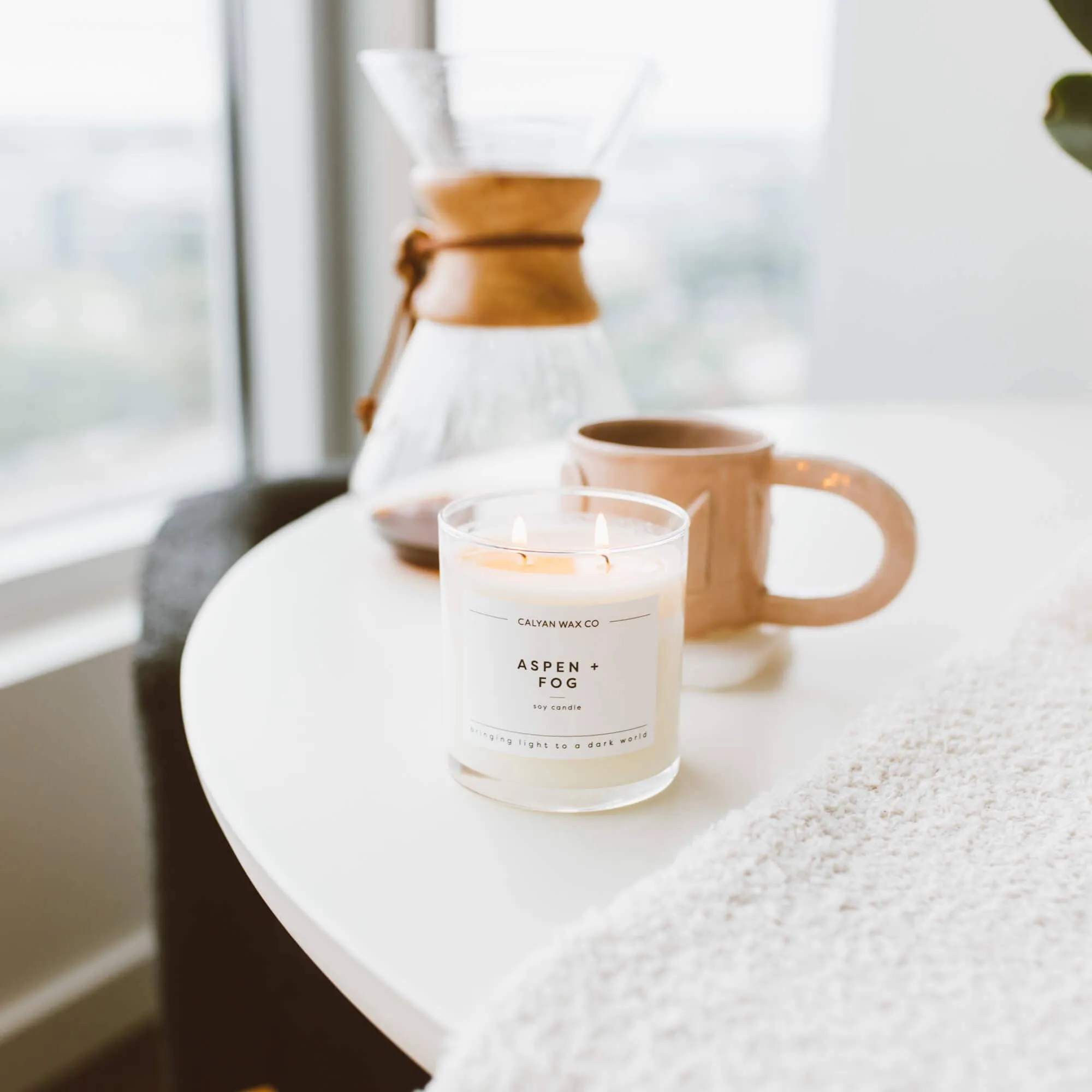 Aspen   Fog - Glass Tumbler Soy Candle