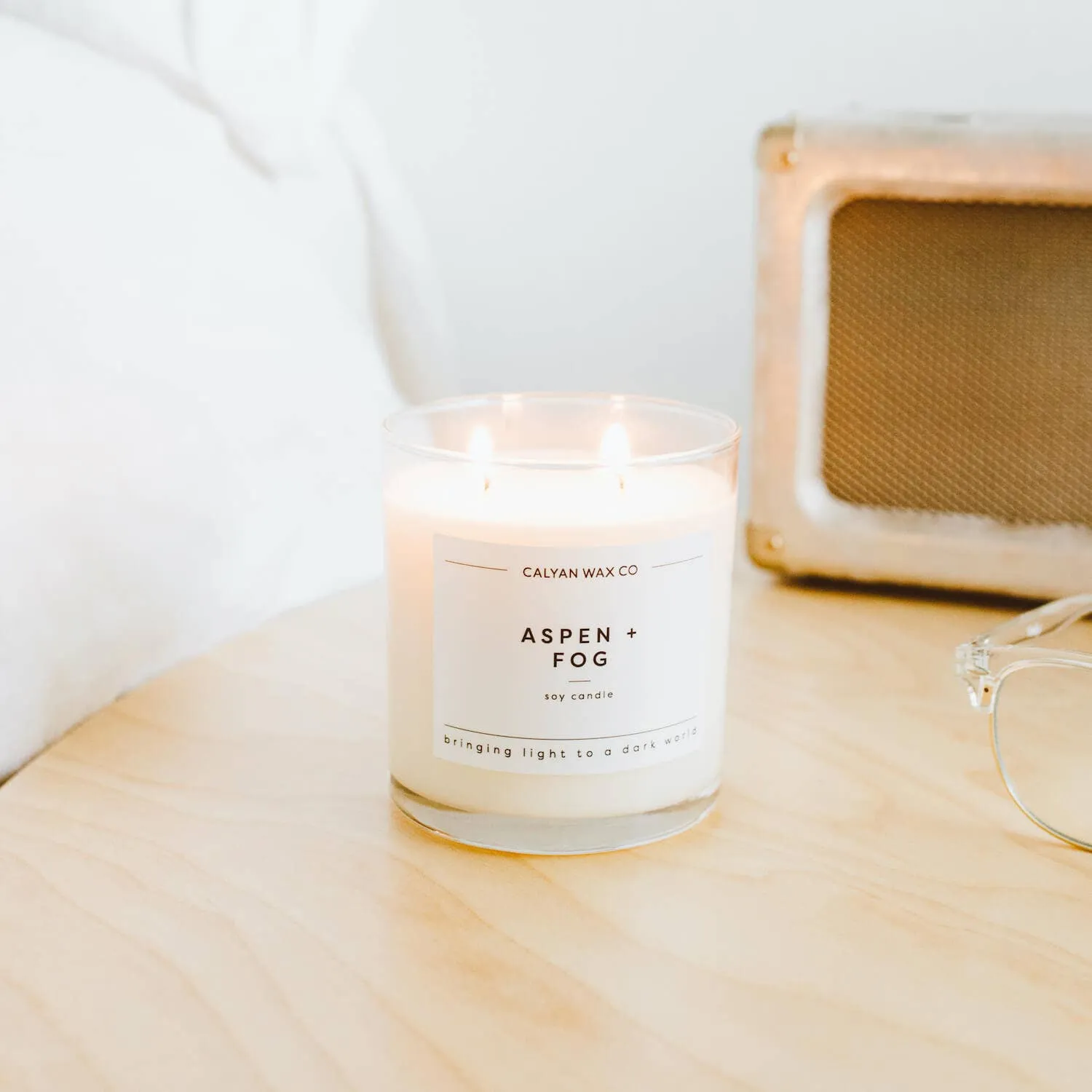 Aspen   Fog - Glass Tumbler Soy Candle