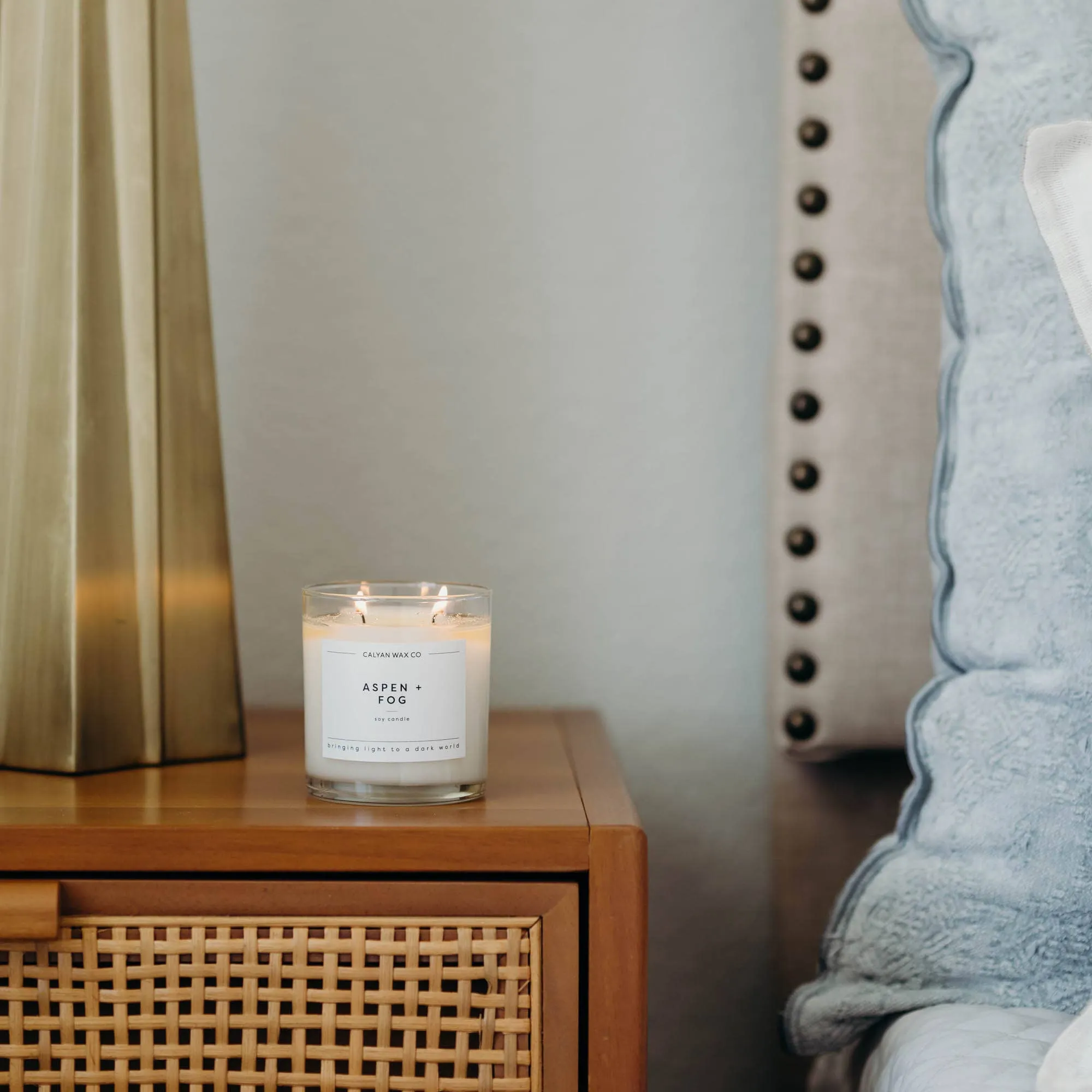 Aspen   Fog - Glass Tumbler Soy Candle