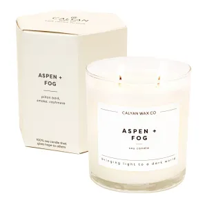 Aspen   Fog - Glass Tumbler Soy Candle