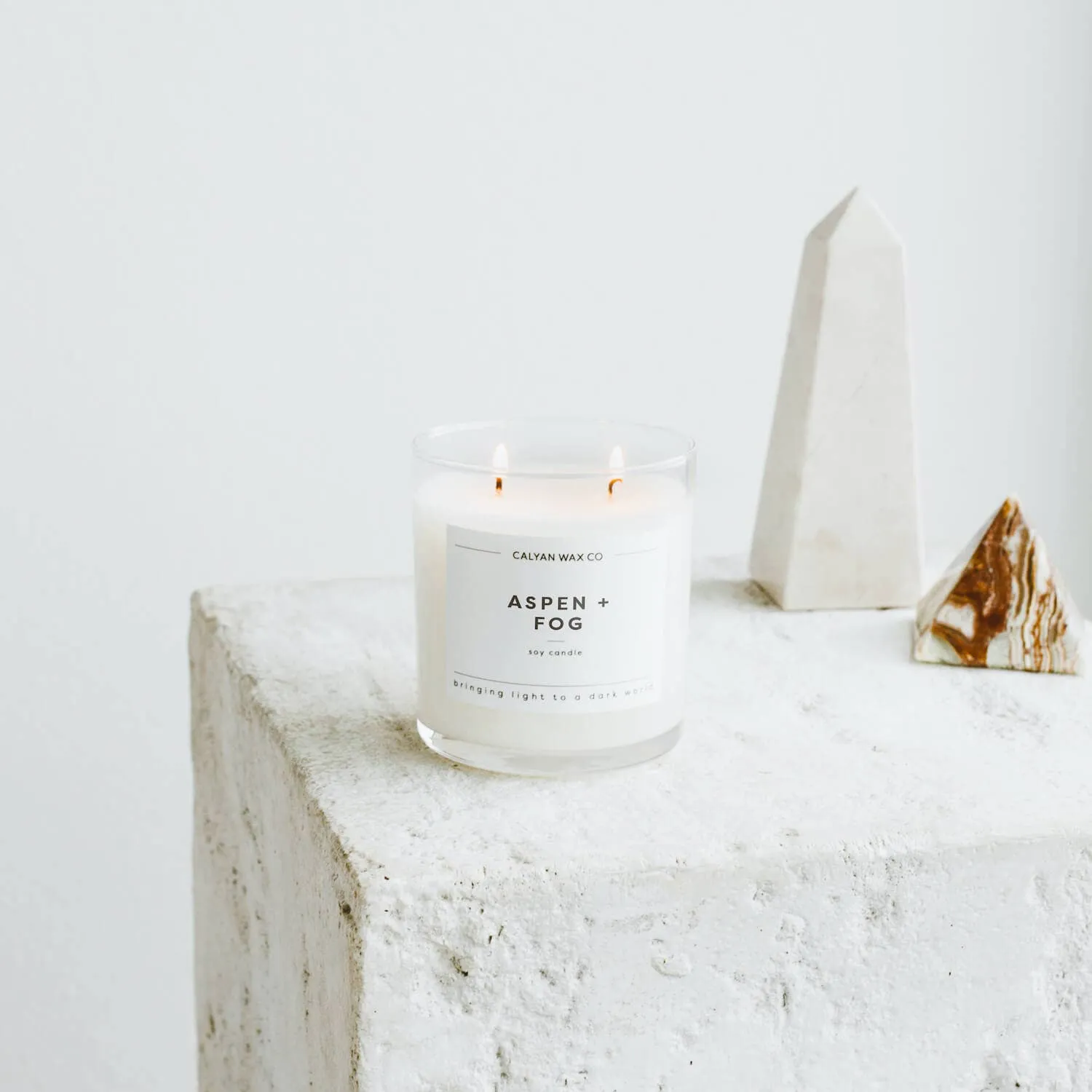 Aspen   Fog - Glass Tumbler Soy Candle