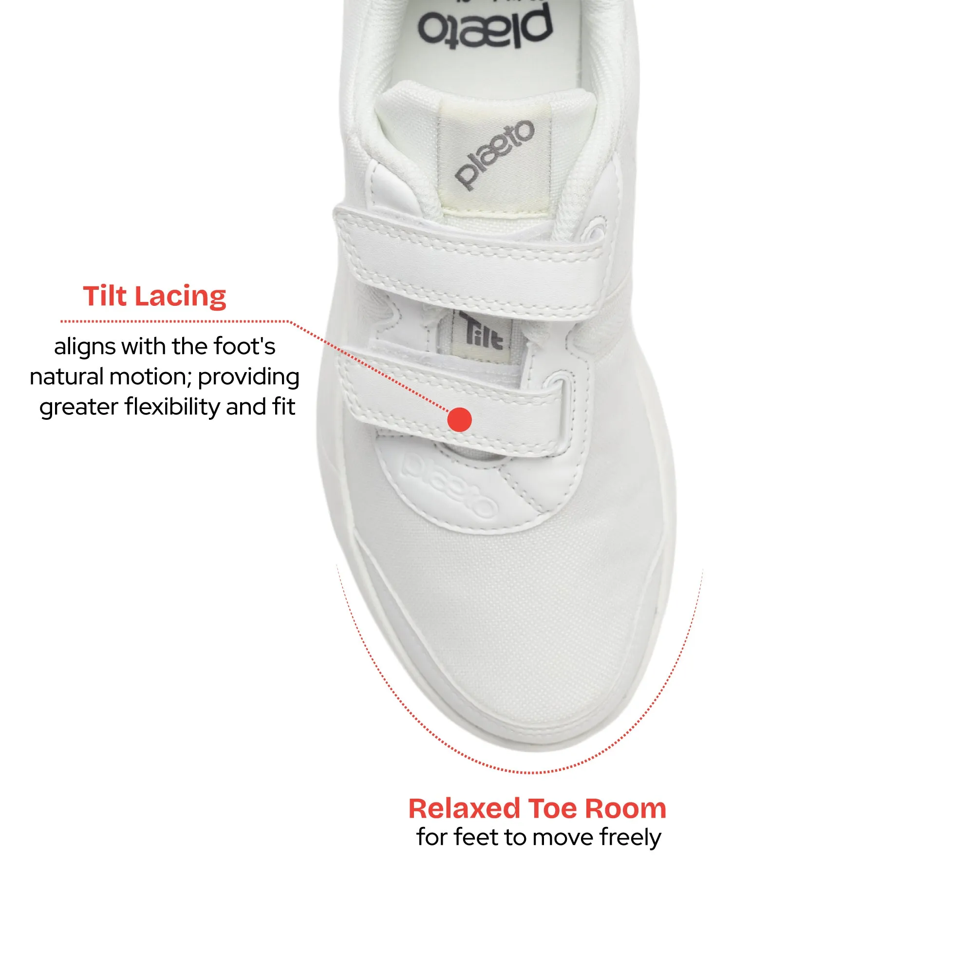 Aspire Multiplay School Shoes (1 - 4 UK) - White