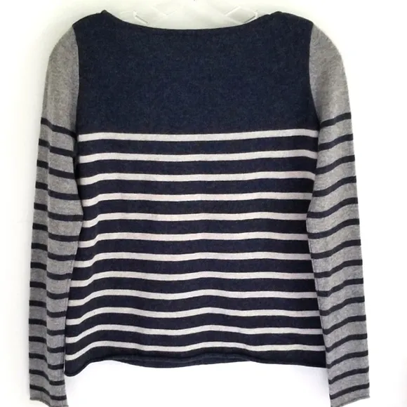 Autumn Cashmere stripe sweater 100% cashmere