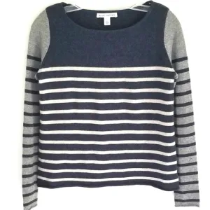 Autumn Cashmere stripe sweater 100% cashmere