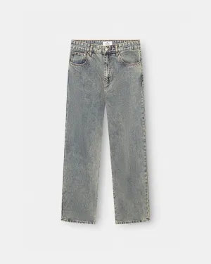 Baggy Denim Jeans Mid Blue Vintage Wash