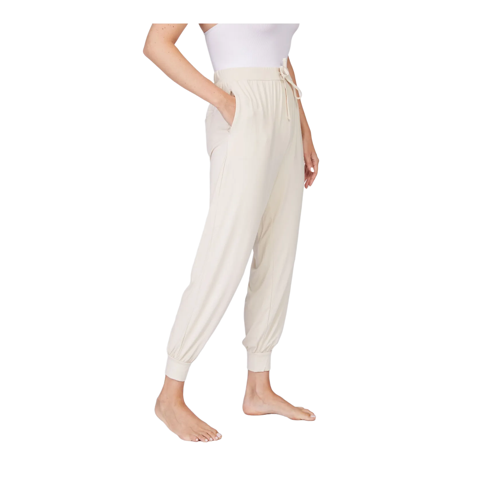 Bamboo Draped Jogger Pants
