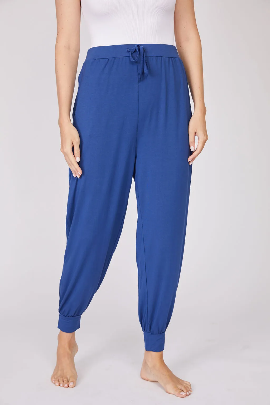 Bamboo Draped Jogger Pants