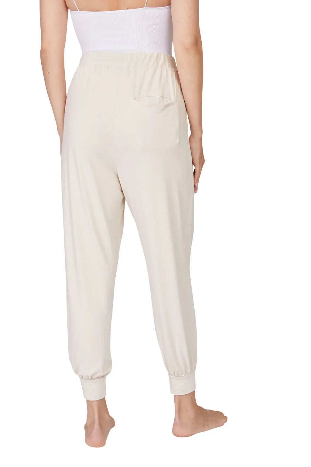 Bamboo Draped Jogger Pants
